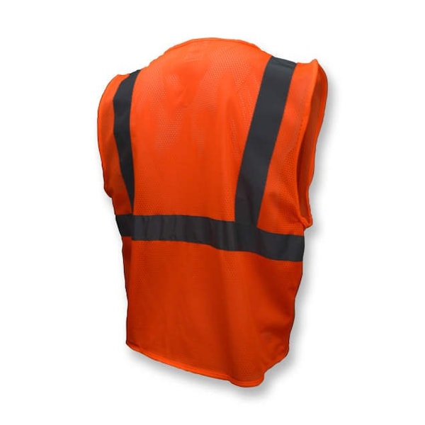 Radians¬Æ SV2Z Economy Class 2 Mesh Safety Vest W/ Zipper, Hi-Vis Orange, 5XL